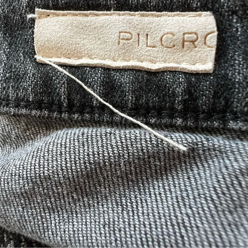 Anthropologie Gray Washed Denim Mini Shorts - Picture 6 of 7